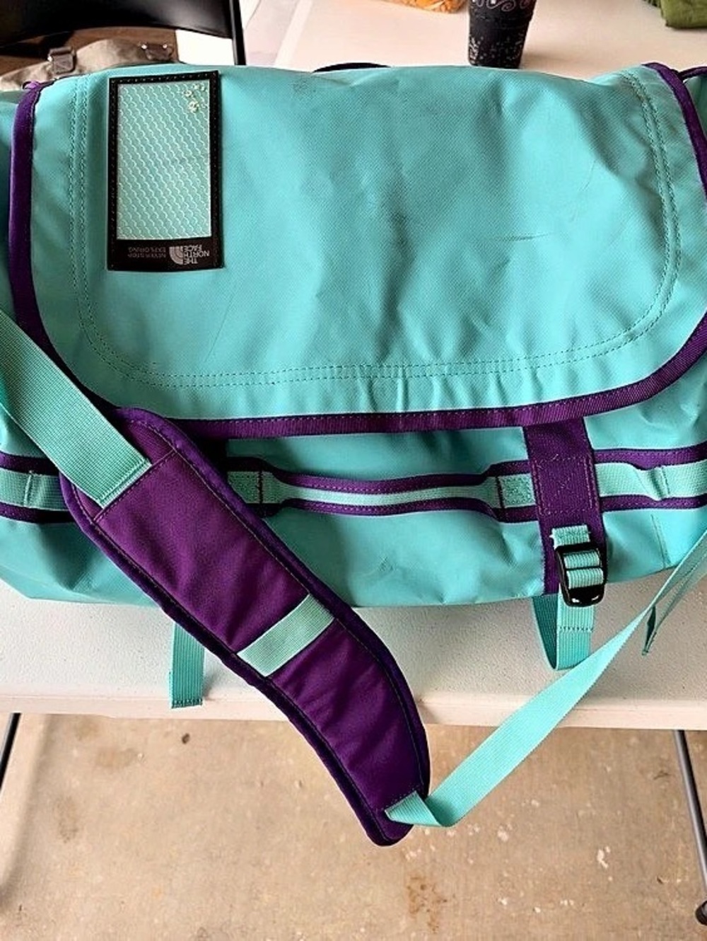 The North Face Base Camp Duffel Travel Bag in Blue & Purple